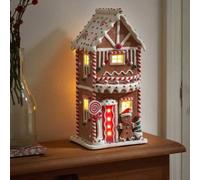 Samuel Alexander 29Cm Battery Operated Christmas Gingerbread Candy House With Warm White Leds