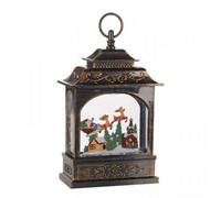 Samuel Alexander 29Cm Battery Operated Led Christmas Flying Santa Lantern Decoration