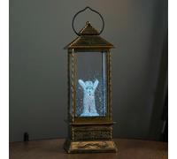 Samuel Alexander 29cm Dual Powered Light up Christmas Water Spinner with The Snowman & RGB LEDs