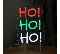 Samuel Alexander 29cm Light up Hanging or Freestanding Christmas Ho Ho Ho Neon Sign