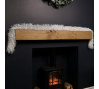 Samuel Alexander 2M X 10Cm Festive Tinsel Garland Christmas Tree Decoration Iridescent White