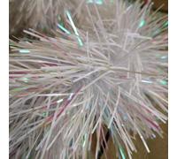 Samuel Alexander 2m x 10cm Festive Tinsel Garland Christmas Tree Decoration Iridescent White | Size: 2m x 10 cm Samuel Alexander White 2m x 10 cm