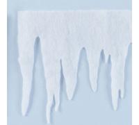 Samuel Alexander 2M X 36Cm Deep Christmas Fake Icicle Scene Drape Material