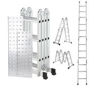 Samuel Alexander 3.46M Lightweight Aluminium Folding Multi Position Work Platform Ladder