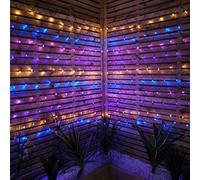 Samuel Alexander 3.5m Multi Function Rainbow LED Net Lights Christmas Decorations with Timer in Green Samuel Alexander Green