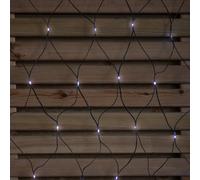 Samuel Alexander 3.5M X 1.2M Christmas Window Net Lights With Multi-Action Cool White Leds