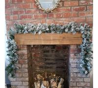 Samuel Alexander 30 x 270cm 9ft Kaemingk Luxury Green Christmas Imperial Garland Snowflocked | Size: 30 x 270 cm Samuel Alexander Green 30 x 270 cm