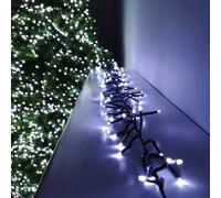 Samuel Alexander 3000 LED 37.2m Premier Clusterbrights Indoor Outdoor Multifunction Mains Operated Christmas Cluster Lights with Timer in Cool White Samuel Alexander White