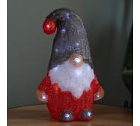 Samuel Alexander 30Cm Battery Operated Light Up Christmas Gonk With Cool White Leds