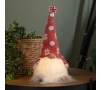 Samuel Alexander 30Cm Battery Operated Light Up Christmas Standing Gonk Decoration In Red