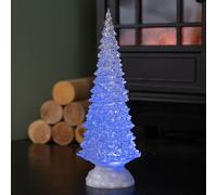 Samuel Alexander 30cm Dual Powered Light up Christmas Tree Water Spinner with Colour Changing LEDs Samuel Alexander Multicolor