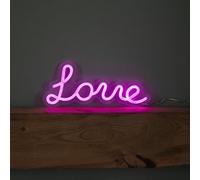 Samuel Alexander 30Cm Light Up Neon Effect Love Sign In Pink With 111 Leds