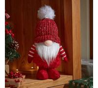 Samuel Alexander 30Cm Red Gonk With Bobbly Hat Christmas Decoration