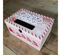 Samuel ALEXANDER 30cm Wooden Christmas Eve Gift Box with Personalisable Name Plate