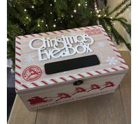 Samuel Alexander 30cm Wooden Christmas Eve Gift Box with Personalisable Name Plate