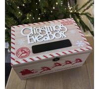 Samuel Alexander 30Cm Wooden Christmas Eve Gift Box With Personalisable Name Plate