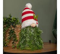 Samuel Alexander 31Cm Red And White Christmas Tree Sitting Gonk With Striped Hat