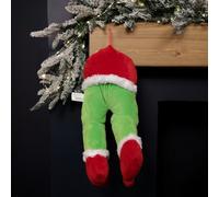 Samuel Alexander 32Cm Door Hanging Laughing Elf Animated Indoor Christmas Decoration
