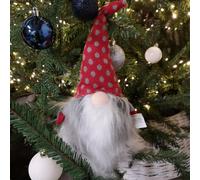 Samuel Alexander 34Cm Festive Gonk Cuddly Santa Indoor Christmas Plush Decoration In Polka Dot Hat