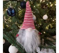 Samuel Alexander 34Cm Festive Gonk Cuddly Santa Indoor Christmas Plush Decoration In Striped Hat