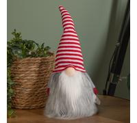 Samuel Alexander 34cm Festive Gonk Cuddly Santa Indoor Christmas Plush Decoration in Striped Hat in Red Samuel Alexander Red