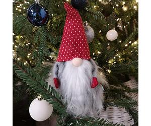 Samuel ALEXANDER 34cm Gonk Cuddly Santa Indoor Christmas Plush Decoration in Spotty Hat