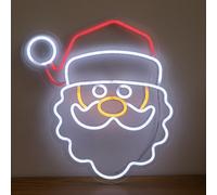 Samuel Alexander 35Cm Santa Neon-Style Light Up Christmas Decoration With Usb Power Cable