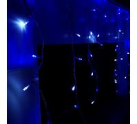 Samuel Alexander 360 Led 8.8M Snowing Iciclebrights Indoor Outdoor Multifunction Christmas Icicle Lights On Clear Cable With Timer In Blue & White