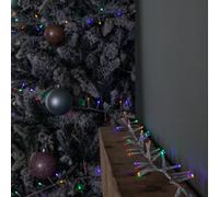 37.5m 1500 LED TreeBrights Christmas String Lights with Timer in Multi-Coloured on Clear Cable
