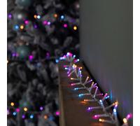 37.5m 1500 LED TreeBrights Christmas String Lights with Timer in Rainbow on Clear Cable