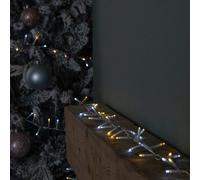 37.5m 1500 LED TreeBrights Christmas String Lights with Timer in White and Warm White on Clear Cable
