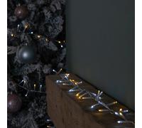 37.5m 1500 LED TreeBrights Christmas String Lights with Timer in White and Warm White on Clear Cable