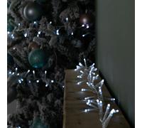 37.5m 1500 LED TreeBrights Christmas String Lights with Timer in White on Clear Cable