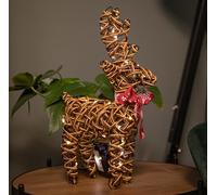 37cm Battery Operated Light up Brown Christmas Reindeer with 40 Warm White LEDs Samuel Alexander Brown One Size