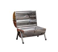 Samuel Alexander 37Cm X 41Cm Portable Barrel Style Outdoor Camping Charcoal Barbecue