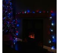 Samuel Alexander 38.3m 480 LED SupaBrights Multi-Action Christmas String Lights with Timer in Blue, Red & White