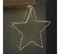 Samuel Alexander 38Cm Light Up Christmas Dewdrop Christmas Star Decoration With Warm White Leds