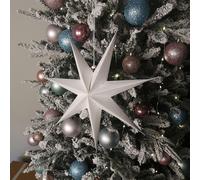 Samuel Alexander 38cm White Paper Foldable Star Christmas Decoration