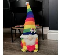 Samuel ALEXANDER 39cm Sitting Plush Rainbow Christmas Gonk Decoration