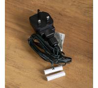 Samuel Alexander 3m Battery Replacement Mains Powered Adaptor Plug for 2 x AAA Batteries in Black Samuel Alexander Black