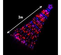 Samuel Alexander 3M Indoor Outdoor Shooting Star Multifunction Led Christmas Decoration With Timer In Rainbow