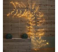 Samuel Alexander 3M Light Up Gold Christmas Garland Branch With 288 Warm White Leds