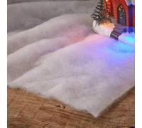 Samuel Alexander 3m Roll of White Christmas Faux Snow Effect Blanket Table Drape