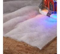 Samuel Alexander 3M Roll Of White Christmas Faux Snow Effect Blanket Table Drape