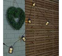 Samuel Alexander 4.5m Set of 10 Connectable Urbane String Lights with Warm White LEDs Samuel Alexander White