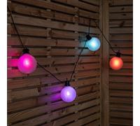 Samuel Alexander 10x 4.5m Frosted Ball Style Cap String Lights with Filament in Rainbow Samuel Alexander Multicolor