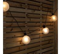 Samuel Alexander 10 x4.5m Frosted Ball Style Cap String Lights with Filament in White Samuel Alexander White