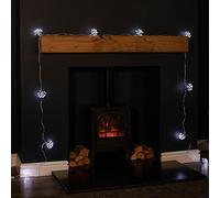 Samuel ALEXANDER 4.5m Ultra Brights Starburst Multi-Action Christmas Lights with White 200 LEDs and Timer Function