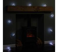 Samuel Alexander 4.5m Ultra Brights Starburst Multi-Action Christmas Lights with White & Warm White LEDs & Timer Function in Silver Samuel Alexander Silver