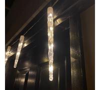 Samuel Alexander 4.7m Set of 10 In-Lit Icicle Lights with 40 LEDs in Cool White